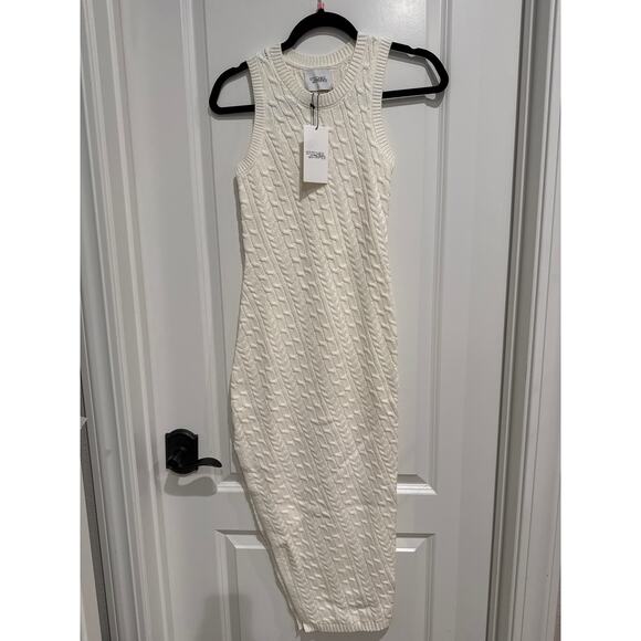 MSRP $138 NWT Liv Bias Dress in Chalk Stitches & Stripes Size XL  SAME DAY SHIP - Picture 6 of 9